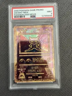 PSA 9 Ancient Mew Holo 2000 Pokemon Movie Game Promo w/ Swirl ￼ - Image 4