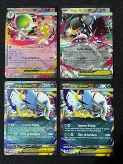 Pokemon TCG Mega Evolution Mega Ex Lot - Gardevoir, Mawile, Absol - Image 1
