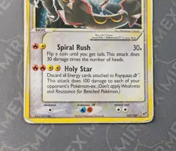 Pokemon Rayquaza Gold Star 107/107 Ex Deoxys English Holo - Image 4