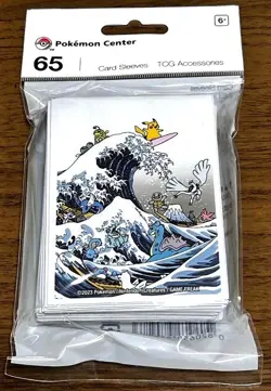 Great Wave Pikachu & Friends 65 Sleeves Japanese Pokemon Center Exclusive Sealed - Image 2