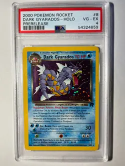 2000 Pokemon Rocket Dark Gyarados Holo #9 - Prerelease - PSA 4 - Image 1
