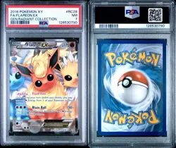 2016 POKEMON XY GENERATIONS RADIANT COLL #RC28 FULL ART/FLAREON EX PSA 7 - Image 1