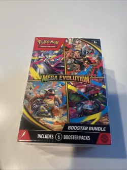 Mega Evolutions Booster Bundle 6 Boosters - New & Sealed Pokemon TCG - Image 1
