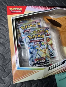 Pokemon Prismatic Evolutions Accessory Pouch Special Eevee Collection Scarlet - Image 3