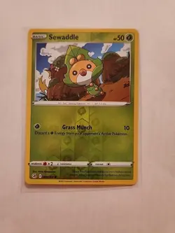 Sewaddle Reverse Holo 9/264 Pokemon TGC Fusion Strike - Image 1