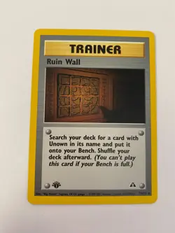 Ruin Wall 74/75 Pokemon Neo Discovery Uncommon 1st Edition NM/MT 2001 box-S3 - Image 1