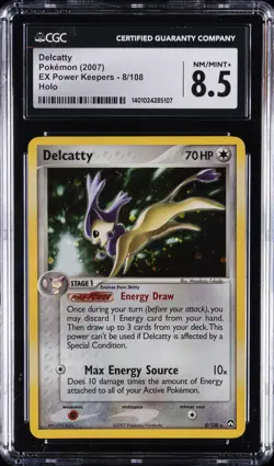 2007 POKEMON EX POWER KEEPERS #8 DELCATTY-HOLO CGC 8.5 - Image 1