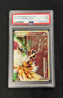 2010 Pokemon HG & SS Ho-Oh LEGEND - Holo #112 - PSA 7 - Holo/Legend - Image 1