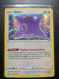 Ditto - 107/159 Crown Zenith Holo Rare Pokemon TCG - Image 1