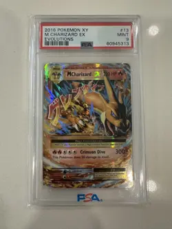 Pokemon Mega M CHARIZARD EX 13/108 XY Evolutions Holo Ultra Rare PSA 9 - Image 1