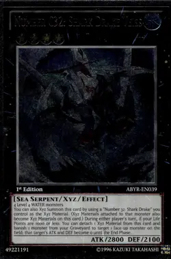 Number C32: Shark Drake Veiss 1st Ed Ultimate Rare ABYR-EN039 Yu-Gi-Oh! - Image 1