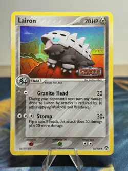Lairon 32/108 EX Power Keepers Reverse Holo Vintage Pokemon TCG Card MP LP - Image 1