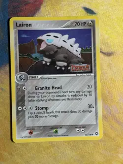 Lairon 32/108 EX Power Keepers Reverse Holo Vintage Pokemon TCG Card MP LP - Image 2