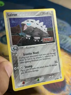 Lairon 32/108 EX Power Keepers Reverse Holo Vintage Pokemon TCG Card MP LP - Image 3