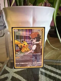 Pokemon Pikachu TCG Sun & Moon Cosmic Eclipse Card 241/236 Secret Rare Holo - Image 1