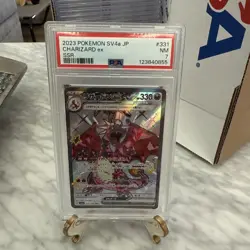 PSA 7 Charizard EX SSR 331/190 Japanese Shiny Treasure SV4a 2023 Pokemon Card - Image 1