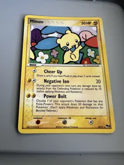 Pokemon TCG Minum Holo Card 4/17 Pokemon Card Excellent Condition - Image 1