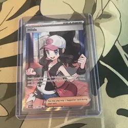 Hilda 164/086 Full Art Ultra Rare White Flare Holo Pokemon TCG Card - Image 1