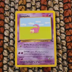 💥 Slowpoke 1st Edition Non Holo Pokemon - TCG 1999 Set Vintage Card # 55/62 - Image 1