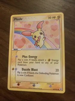 Pokemon Plusle EX TCG Hidden Legends Card 69/101 Regular Non-Holo Light Play - Image 1