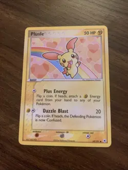 Pokemon Plusle EX TCG Hidden Legends Card 69/101 Regular Non-Holo Light Play - Image 2