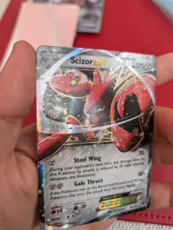 Scizor EX 76/122 Breakpoint Holo Pokemon Card Excellent Condition - Image 3