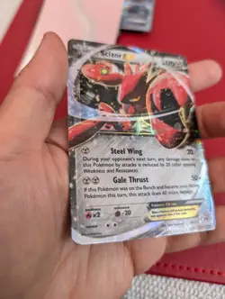 Scizor EX 76/122 Breakpoint Holo Pokemon Card Excellent Condition - Image 4