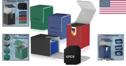 Elegant Waterproof Commander Deck Box - 4-Pack for Ultimate Card Organization - Image 2