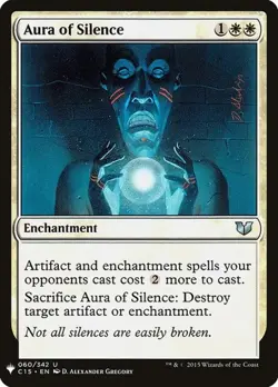 Aura of Silence The List LP MTG - Image 1