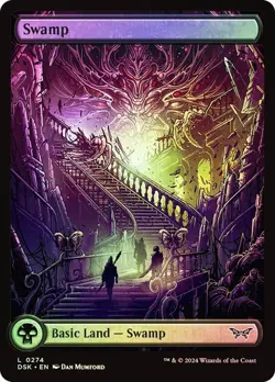 Foil Land Set (Full Art) [Duskmourn: House of Horror] MTG - Image 4
