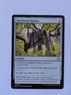 ~ Patchwork Banner ~ NM ~ Bloomburrow ~ MTG ~ - Image 1