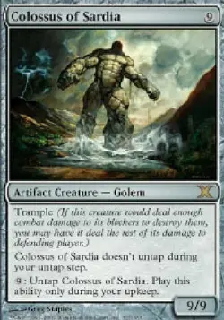 mtg magic Colossus of Sardia 10 th x edition FRENCH vf fr Colosse de Sardie - Image 1