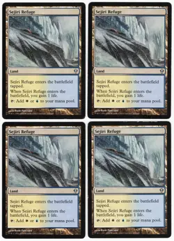 Sejiri Steppe x4 4x 2009 Zendikar PLAYSET Colorless Uncommon Land MTG LP AZ2 - Image 1