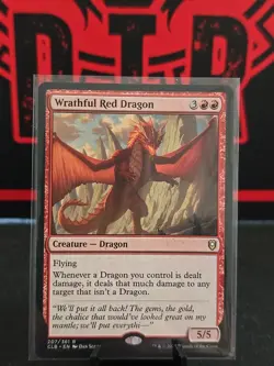 MTG Wrathful Red Dragon - Commander Legends Battle for Baldur's Gate NM Non-Foil - Image 1