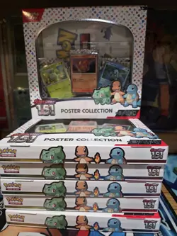 Lot of 6 Pokemon TCG Scarlet & Violet 151 Poster Collection Boxes - Sealed Lot - Image 1