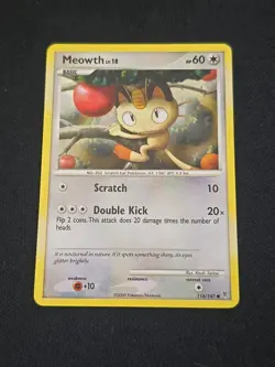 Meowth 114/147 Supreme Victors Regular Pokemon TCG Light Played Condition - Image 1
