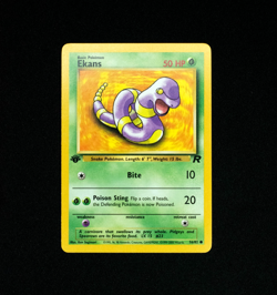 Pokemon Team Rocket: Ekans 56/82 1st Edition Common PACK FRESH M-NM - Image 1