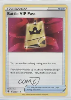 Battle VIP Pass Pokemon Sword & Shield Fusion Strike #225 - Image 1