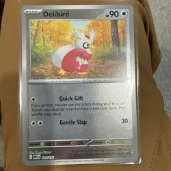 Delibird - Reverse Holo Common ME01: Mega Evolution 105/132 NM Pokemon - Image 1