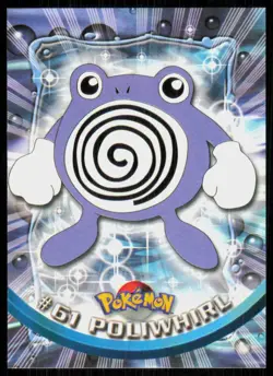 1999 Topps Pokemon TV Animation Series 1 Poliwhirl Green Logo #61 - Image 1