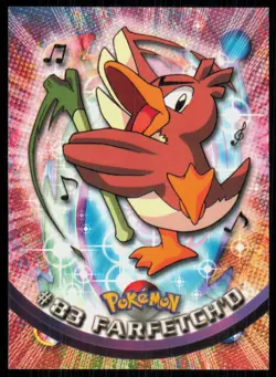2000 Topps Pokemon TV Animation Series 2 Farfetch'd Blue Logo #83 - Image 1