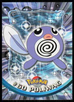 1999 Topps Pokemon TV Animation Series 1 Poliwag Green Logo #60 - Image 1