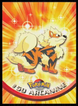1999 Topps Pokemon TV Animation Series 1 Arcanine Green Logo #59 - Image 1