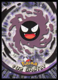 2000 Topps Pokemon TV Animation Series 2 Gastly Blue Logo #92 - Image 1