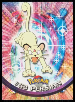 1999 Topps Pokemon TV Animation Series 1 Persian Green Logo #53 - Image 1
