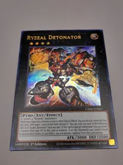 Yugioh! NM Ryzeal Detonator - CRBR-EN007 - Ultra Rare - 1st Edition - Image 1