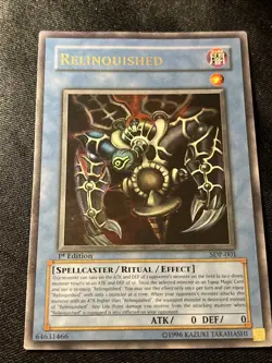 YUGIOH RELINQUISHED SDP-001 1ST ULTRA (LP) - Image 1