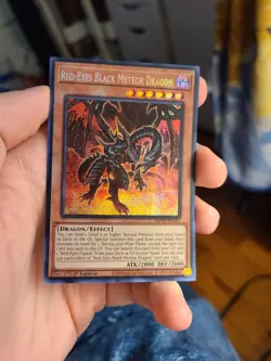 Yugioh Red-Eyes Black Meteor Dragon MP24-EN107 1st Prismatic Secret Rare - Image 1