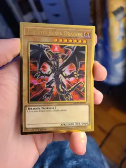 Yugioh Red-Eyes Black Dragon MGED-EN003 1st Premium Gold Rare - Image 1