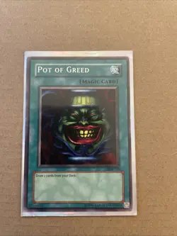 Yugioh Pot of Greed LOB-119 1st Edition Vintage Original NM/M - Image 3